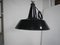 Lampada da soffitto D40 in metallo nero, anni '50, Immagine 2