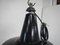 Black Metal D40 Ceiling Lamp, 1950s 4