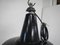 Lámpara de techo D40 de metal negro, años 50, Imagen 4