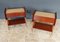 Radica Nightstands with Glass Tops from La Permanente Mobili Cantù, Italy, 1950s, Set of 2, Image 9
