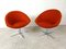 Orange Swivel Chairs from Benjo, 1990s, Set of 8 2