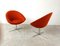 Orange Swivel Chairs from Benjo, 1990s, Set of 8 3