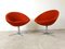 Orange Swivel Chairs from Benjo, 1990s, Set of 8 4