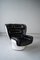 Elda Lounge Chairs in Black Leather and Fiberglass by Joe Colombo, Set of 2 10