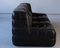 Vintage Black Leather Kashima Living Room Set by Michel Ducaroy for Ligne Roset, 1976, Set of 3 31