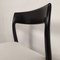 Scandinavian Black Lacquered Dining Chairs by Niels Otto Møller, 1950s, Set of 4, Image 26