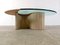 Travertine and Glass Coffee Table, Italy, 1970s 7