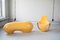 Orange Lacquered Armchair and Coffee Table by Luigi Colani, 1970s, Set of 2, Image 7