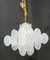 Lámpara de araña vintage de cristal de Murano, años 80, Imagen 2