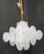Lámpara de araña vintage de cristal de Murano, años 80, Imagen 3