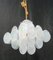 Lámpara de araña vintage de cristal de Murano, años 80, Imagen 1