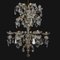 Italienischer Hängender Kerzenhalter aus Kristallglas & Vergoldet, 1800er 2