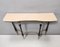 Vintage Ebonized Beech Console Table with Portuguese Pink Marble Top, 1950s 6