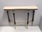 Vintage Ebonized Beech Console Table with Portuguese Pink Marble Top, 1950s, Image 1