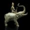 Antike Elefantenfigur aus Bronze, 1880er 5