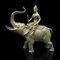 Antike Elefantenfigur aus Bronze, 1880er 9