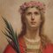Santa Inés, de principios del siglo XX, óleo sobre lienzo, Imagen 15