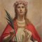 Santa Inés, de principios del siglo XX, óleo sobre lienzo, Imagen 2