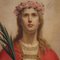 Santa Inés, de principios del siglo XX, óleo sobre lienzo, Imagen 7