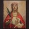 Santa Inés, de principios del siglo XX, óleo sobre lienzo, Imagen 1