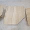 Italian Travertine Coffee or Side Tables, 1990s, Set of 4 8