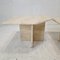 Italian Travertine Coffee or Side Tables, 1990s, Set of 4 9