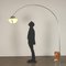 Vintage Arched Floor Lamp in Steel & Marble, Italy, 1960s, Image 2