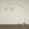 Vintage Arched Floor Lamp in Steel & Marble, Italy, 1960s 8