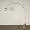 Vintage Arched Floor Lamp in Steel & Marble, Italy, 1960s, Image 8