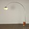 Vintage Arched Floor Lamp in Steel & Marble, Italy, 1960s 1