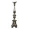 Carved Wood & Silver Candleholder 1