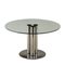 Vintage Steel & Glass Coffee Table by Marco Zanuso for Zanotta, 1970s, Image 1