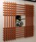 Espejo de pared de madera de roble atribuido a Ettore Sottsass para Santambrogio & De Berti, Italia, 1959, Imagen 4