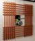 Oak Wood Wall Mirror attributed to Ettore Sottsass for Santambrogio & De Berti, Italy, 1959, Image 4