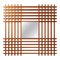 Oak Wood Wall Mirror attributed to Ettore Sottsass for Santambrogio & De Berti, Italy, 1959, Image 1