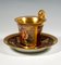 Vaso de colección imperial vienés de porcelana con cupidos de Chree como bacantes, 1816. Juego de 2, Imagen 4