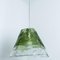 Green Flower Pendant Light attributed to Carlo Nason, 1960s 6