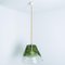 Green Flower Pendant Light attributed to Carlo Nason, 1960s 3