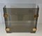 Smoked Glass and Brass Trifold Fireguard, 1970s 5