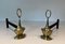 Neoclassical Style Bronze Andirons, 1960s, Set of 2 3