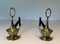 Neoclassical Style Bronze Andirons, 1960s, Set of 2 5
