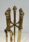 Neoclassical Bronze and Brass Fire Tools Set, 1930s, Set of 4 3