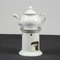 White Ceramic Teapot with Base and Candleholder by Richard Ginori, Set of 3, Image 2