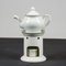 White Ceramic Teapot with Base and Candleholder by Richard Ginori, Set of 3, Image 1