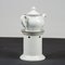 White Ceramic Teapot with Base and Candleholder by Richard Ginori, Set of 3, Image 4