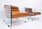 Hyaline Lounge Chairs in Cognac Leather attributed to Fabio Lenci, Italy, 1967, Set of 2, Image 4