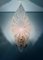 Lámparas de pared en forma de concha de cristal de Murano, años 80. Juego de 2, Imagen 7