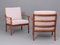 Mid-Century Modern Walnut Model 935 Armchairs attributed to Fredrik A. Kayser for Vatne Møbler, 1960s, Set of 2 3