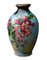 Emaillierte Vase mit Blumendekor von Camille Fauré, Limoges 1