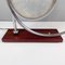 Lampada da tavolo moderna geometrica in vetro lavorato, metallo e legno, Italia, anni '80, Immagine 16